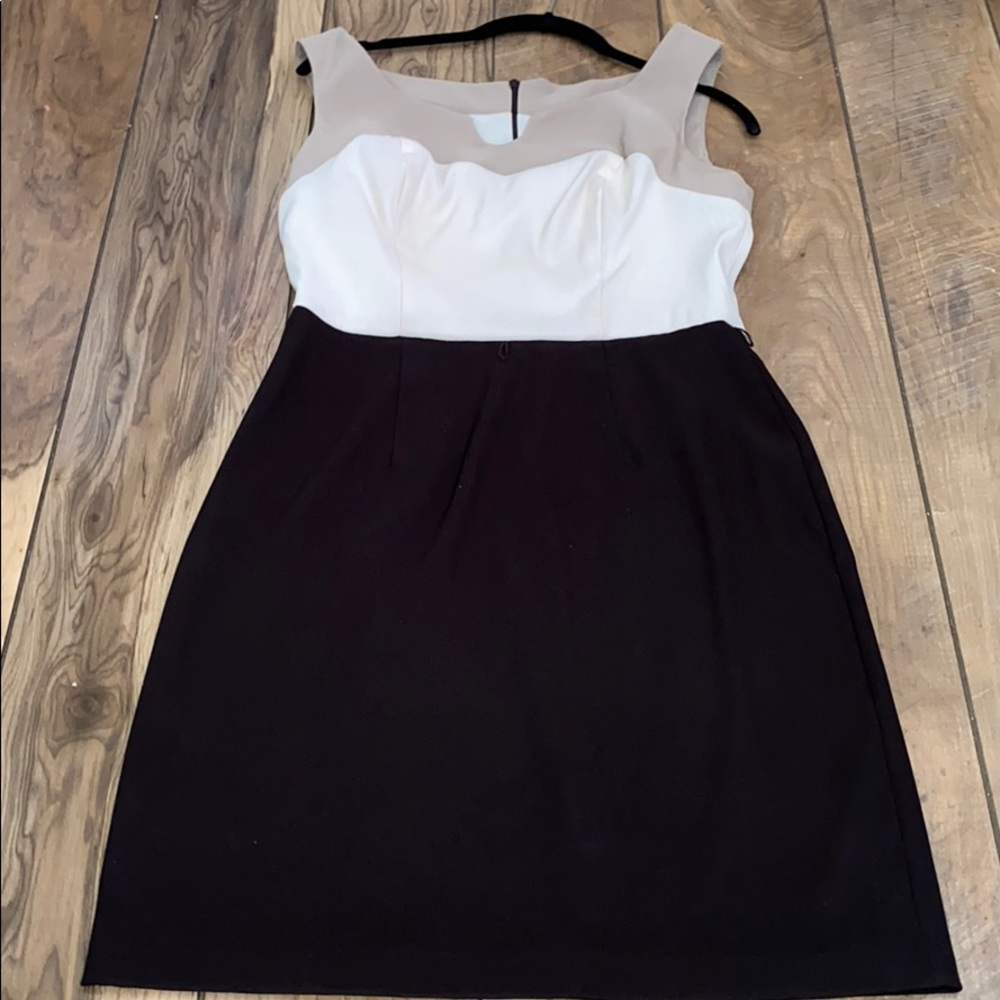 Connected Apparel Color blocked dress